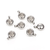 Tarnish Resistant 201 Stainless Steel Pendant Rhinestone Settings STAS-G224-27P-1