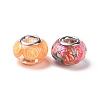 Transparent Resin European Rondelle Beads RPDL-P005-01P-14-2