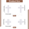 12Pcs 2 Styles Cross Polyester Embroidery Sew on Appliques PATC-FG0002-08-2