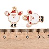 Christmas Theme Alloy Enamel Pendants FIND-I065-02I-KCG-3