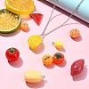 10Pcs 10 Styles Autumn Theme Resin Pendants FIND-YW0005-42-5
