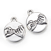 Tibetan Style Alloy Charms X-TIBEP-Q061-04AS-LF-1
