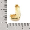 Brass Slide Charms KK-E802-33G-L-3