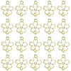 20Pcs Alloy Enamel 5-Petal Flower Connector Charms FIND-YW0009-33G-1