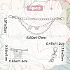 Alloy Shoe 3-Strand Curb Chain AJEW-WH0258-700-2