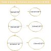 90Pcs 9 Style 304 Stainless Steel & 316L Surgical Stainless Steel Earring Findings STAS-UN0032-03-5