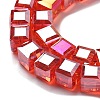 Electroplate Glass Beads Strands EGLA-H108-01A-AB04-3