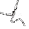 Non-Tarnish 304 Stainless Steel Herringbone Chain Necklaces NJEW-P282-02P-4