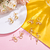 4Pairs Brass Stud Earring & Hoop Earring Sets EJEW-UN00011-4