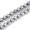 Electroplated Synthetic Non-magnetic Hematite Beads Strands G-H072-B01-01G-1