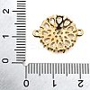 Brass Clear Cubic Zirconia Connector Charms KK-U065-06B-G-3