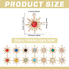 56Pcs 14 Colors Zinc Alloy Pendants FIND-ME0003-58-2