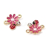 Zinc Alloy Enamel Connector Charms LS-FIND-TAC0009-23KCG-03-1