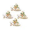 Rack Plating Alloy Enamel Pendants LS-ENAM-N055-140-1