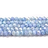 Faceted Electroplated Glass Beads Strands X-GLAA-C023-02-C16-2