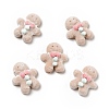 Christmas Opaque Resin Cabochons RESI-G042-A01-1