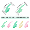 60Pcs 6 Colors Fish Shape Polyethylene Pencil Grips for Kids AJEW-GF0003-35-2