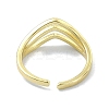 Brass Open Cuff Rings RJEW-B051-27G-3