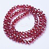 Electroplate Glass Beads Strands EGLA-A034-T4mm-A06-2