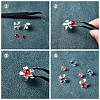 36Pcs 9 Style 304 Stainless Steel Stud Earring Settings STAS-UN0027-06-4