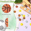 60Pcs 6 Styles Sport Opaque Resin Cabochons RESI-CJ0004-95-2
