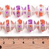 Glass with Enamel Beads Strands GLAA-M047-01B-4