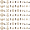 300Pcs ABS Plastic Imitation Pearl Rivet Studs KY-CL0001-02A-7