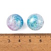 UV Plating Rainbow Iridescent Two Tone Acrylic Beads PACR-C009-04D-3