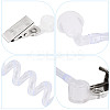 5Pcs PVC Plastic Replacement Acoustic Coil Tube with Earbuds KY-BBC0001-04-3