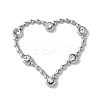 Stainless Steel Color 304 Stainless Steel Rhinestonet Pendants STAS-Q312-02B-P-1