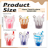12Pcs 6 Colors Resin Pendants CRES-LP0001-06-2