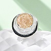 Zinc Alloy & Enamel Stretch Finger Rings for Women RJEW-M101-01C-G-2