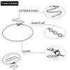 304 Stianless Steel Cable Chain Bracelet Making STAS-CJ0001-134P-2