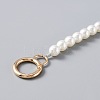 ABS Pearl Beaded Bag Strap PURS-WH0001-26A-G-3