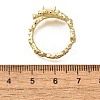 Oval Brass Cat Eye Cuff Rings for Women RJEW-U042-01G-5
