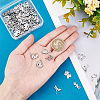 100Pcs 10 Style 304 Stainless Steel Pendants STAS-DC0009-72-3