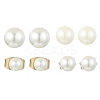4 Pairs 304 Stainless Steel Stud Earrings EJEW-JE07011-4