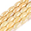 Anti-Tarnish Electroplate Glass Beads Strands EGLA-Q130-02A-08-1