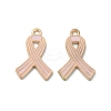 Light Gold Tone Zinc Alloy Enamel Pendants ENAM-WH0061-14B-1