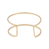 Ion Plating(IP) 304 Stainless Steel Hollow Open Cuff Bangles for Women LS-BJEW-S155-04G-3