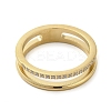Ion Plating(IP) 304 Stainless Steel Rings RJEW-K268-04G-2