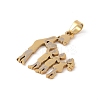 Mother's Day Ion Plating(IP) 304 Stainless Steel Pendants STAS-U002-01G-2