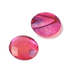 Natural Abalone Shell/Paua Shell Resin Cabochons SSHEL-K003-8MM-01-2