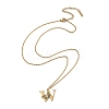 PVD Vacuum Plating 201 Stainless Steel Necklaces NJEW-R267-01W-G-2