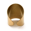 Ion Plating(IP) 304 Stainless Steel Open Cuff Ring RJEW-Z015-02G-3