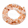 Natural Pink Agate Beads Strands G-S359-239-2