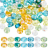 140Pcs 7 Style Electroplate Transparent Glass Beads Strands EGLA-SC0001-22-1