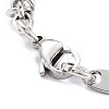 Non-Tarnish 304 Stainless Steel Link Chain Bracelet for Men Women LS-BJEW-Z011-21P-3