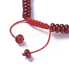 Adjustable Nylon Cord Braided Bead Bracelets BJEW-F369-B10-3