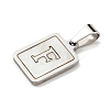 304 Stainless Steel Pave Natural White Shell Pendants STAS-S130-03P-F-2